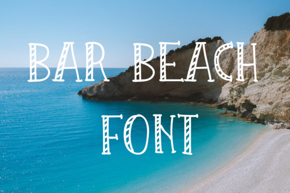 Bar Beach: A Display Font That Elevates Small Business Branding
