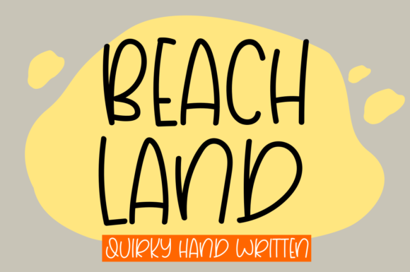 Beach Land: A Stylish Display Font for Creative Branding Projects