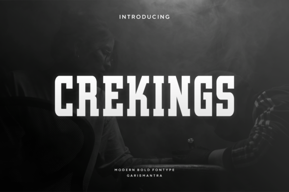Crekings: A Bold Display Font for Editorial Impact