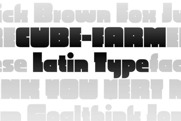 Cube Farm: A Bold Display Font for Business Branding