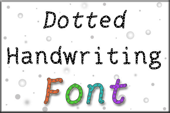 Dotted Handwriting: A Unique Display Font for Branding