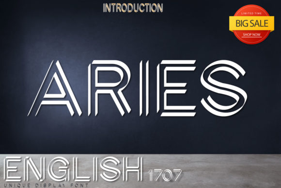 English 1707: A Display Font That Elevates Web Design