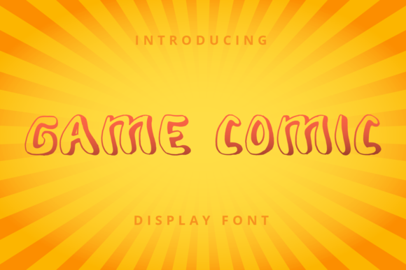Game Comic: A Playful Display Font for Crafters and Product Designers
