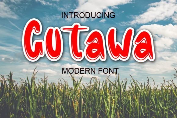 Gutawa: A Bold Display Font for Modern Editorial Design