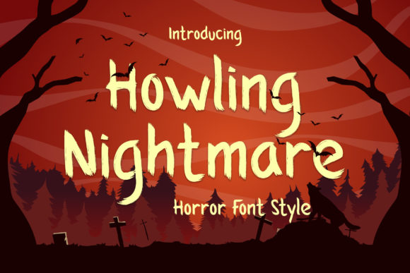 Howling Nightmare: A Bold Display Font for Striking Brand Designs
