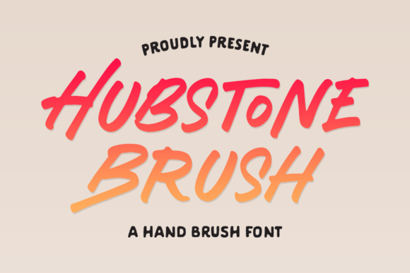 Hubstone Brush: A Stylish Display Font for Handmade Makers and Creative Sellers