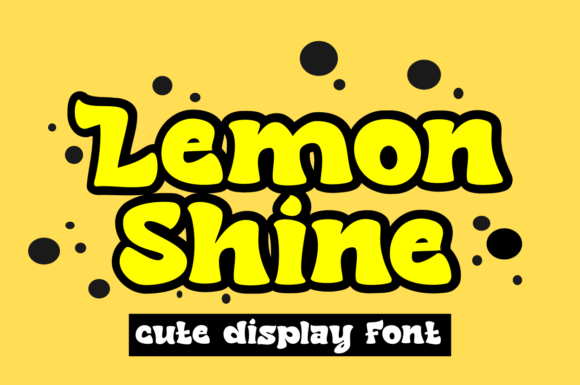 Lemon Shine: A Vibrant Display Font for Modern Marketing Design