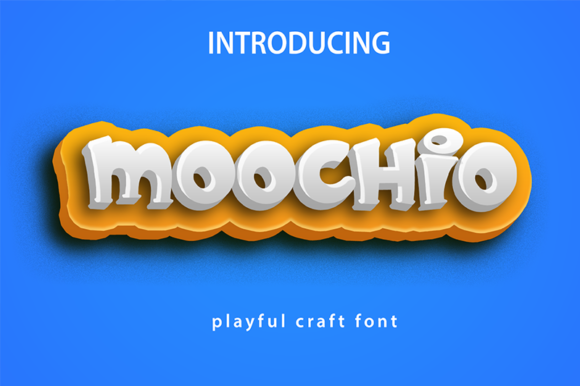 Moochio: A Playful Display Font for Editorial Design and Digital Publishing