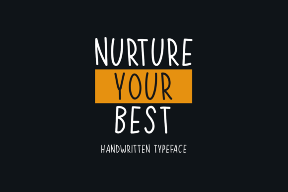 Nurture Your Best: A Clean Display Font for Modern Web Design