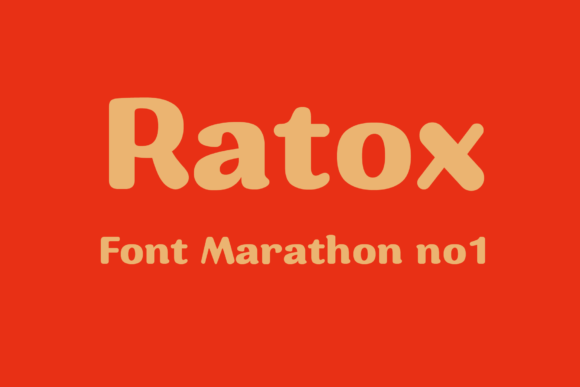 Ratox: A Bold Display Font for Confident Editorial Design