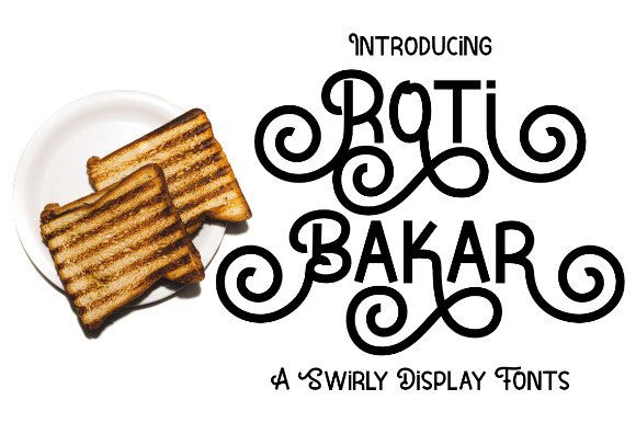 Roti Bakar: A Playful Display Font for Dynamic Campaign Visuals