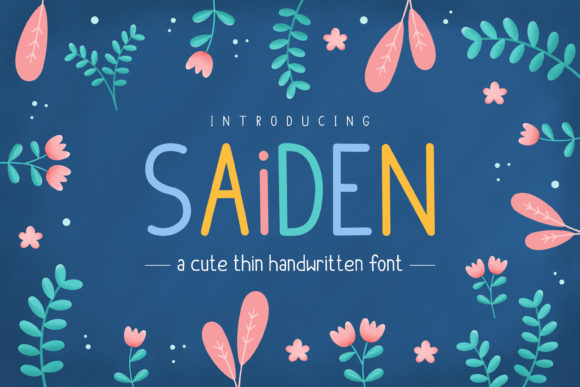 Saiden: A Playful Display Font for Editorial Design and Digital Publishing