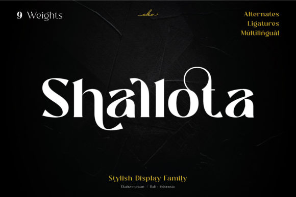 Shallota: A Stylish Display Font for Bold Branding and Editorial Design
