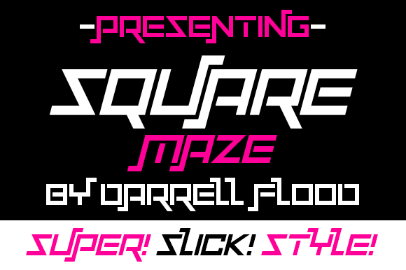 Squaremaze: A Futuristic Display Font for Modern Marketing Visuals