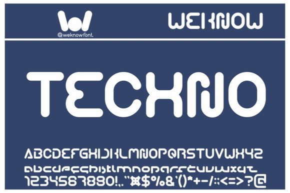 Techno: A Futuristic Display Font for Bold Editorial Design