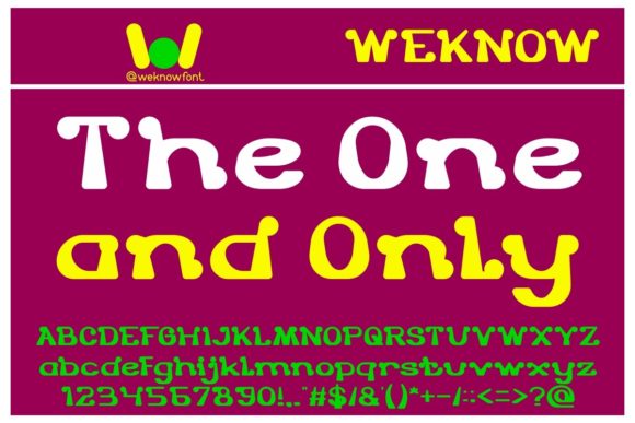 The One and Only: A Unique Display Font for Branding